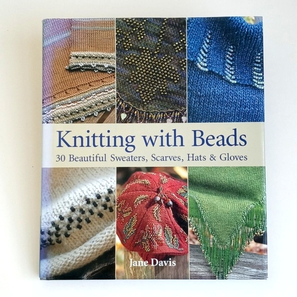 Knitting With Beads: 30 Beautiful Sweaters Scarves Hats & Gloves Hardback Book - Picture 16 of 16